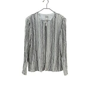 Xscape Joanna Chen XL Striped Cardigan wedding mother bride groom Holiday Formal